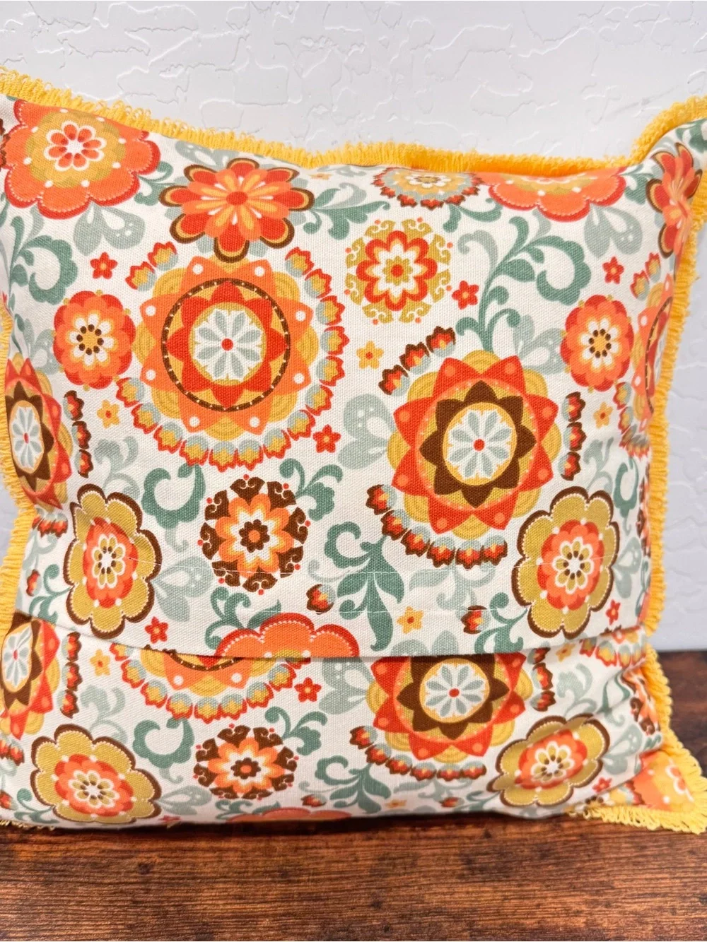 CatStudio Missouri State Illustrated Accent Pillow Embroidered Fringed Trim